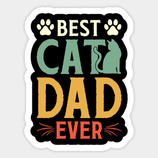 Best Cat Dad Ever Sticker